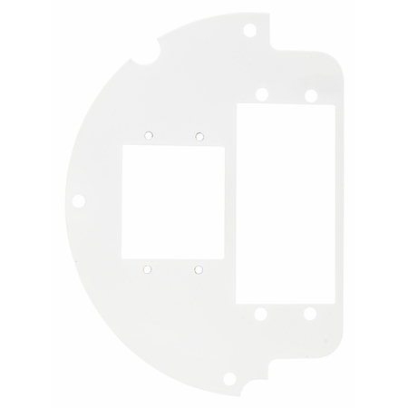 HUBBELL WIRING DEVICE-KELLEMS Recessed 6" Series, Sub Plate, 50% Left Side, (1) Style Line® Decorator Opening, (2) 1.5-Unit iSTATION Opening S1R6SPU